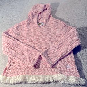 Strawberries and Cream Poncho Hoodie